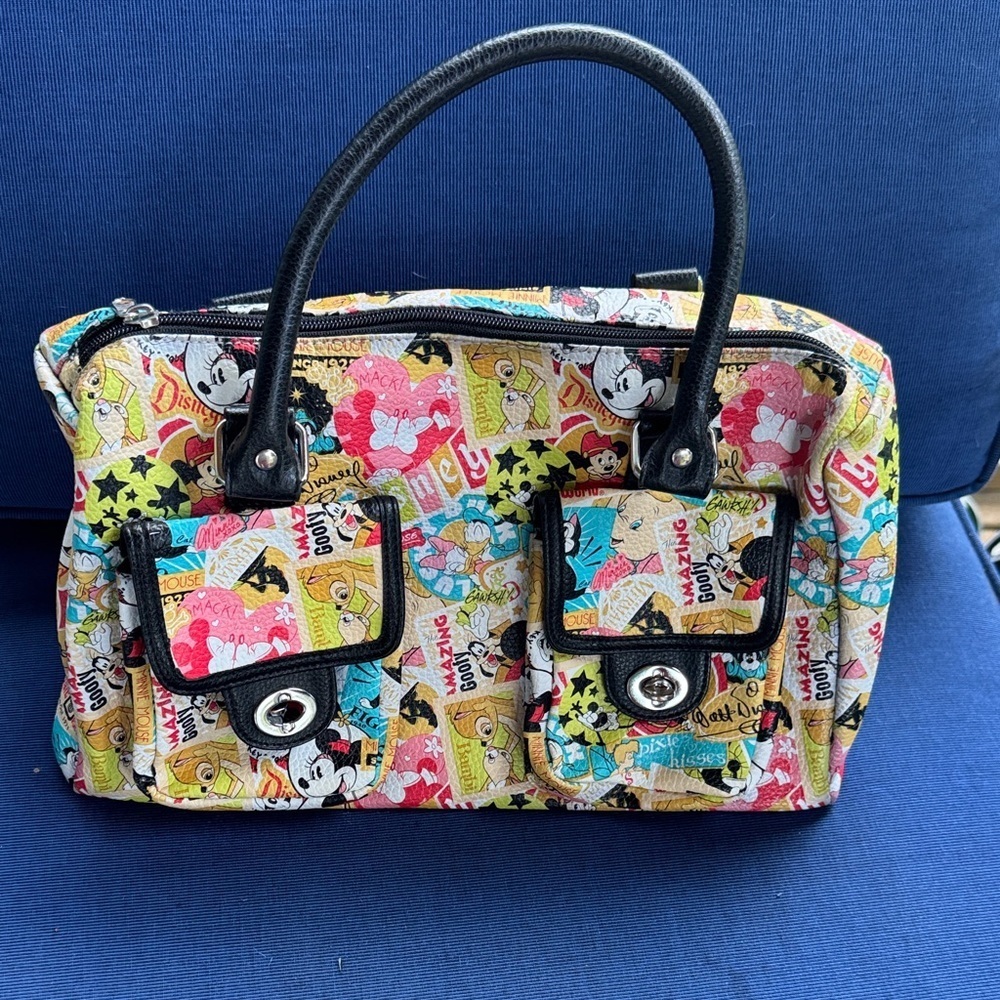 Disney Colorful Cartoon Print Satchel Bag